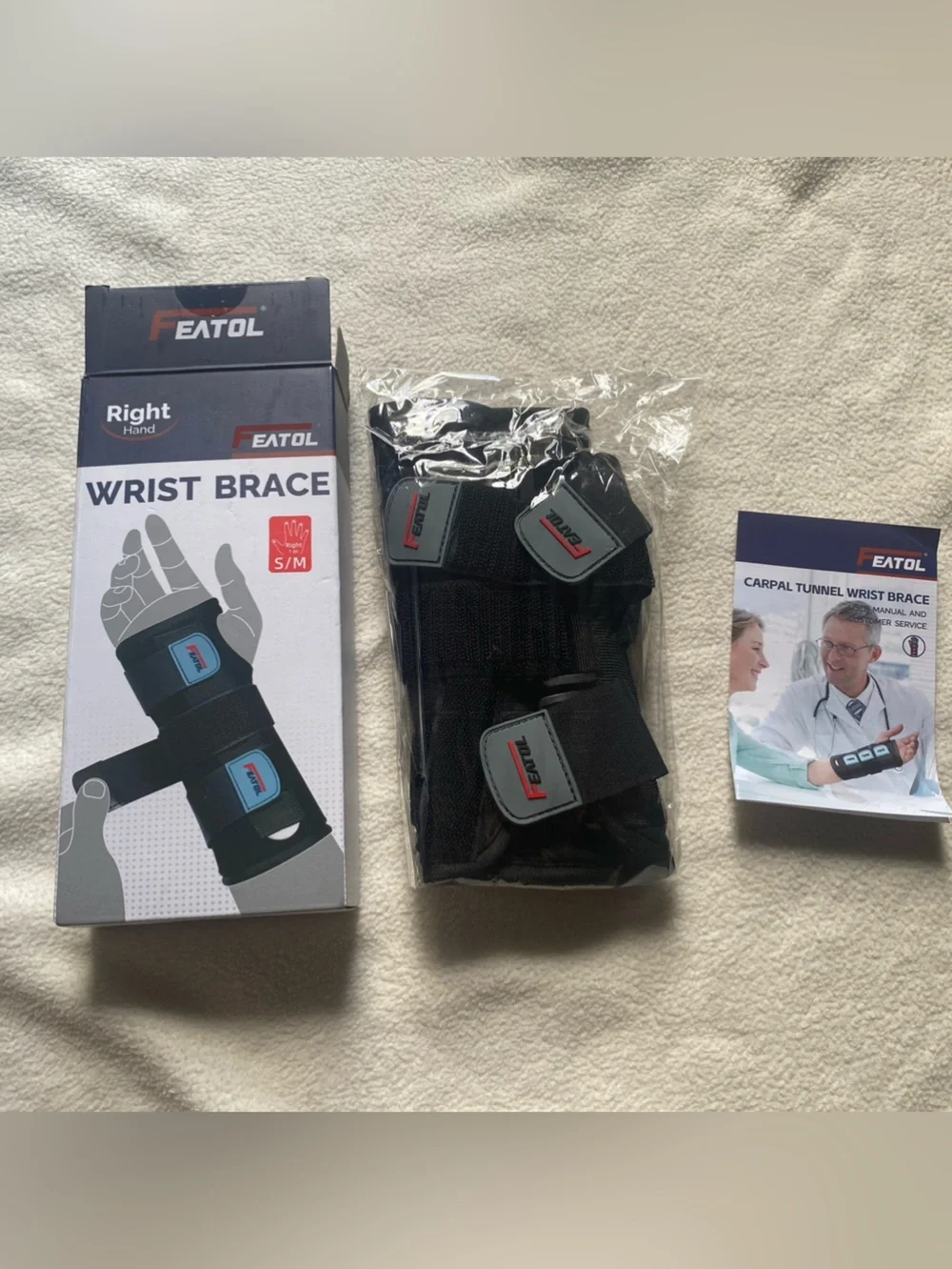 Black Wrist Brace (Right Hand) - S/M